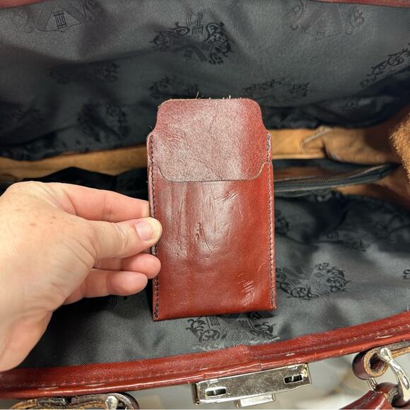 Mutsaeks Netherlands Designer Briefcase Bag - LEATHER Color Block - Picture 8 of 12